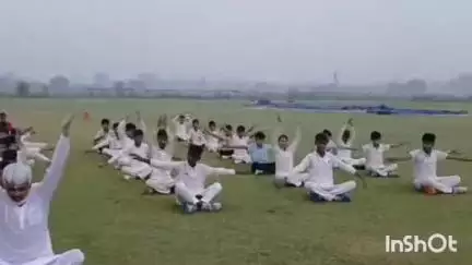रेवाड़ी: अंतर्राष्ट्रीय योग दिवस को लेकर धारूहेड़ा नगरपालिका क्षेत्र में योगाभ्यास शिविर आयोजित
