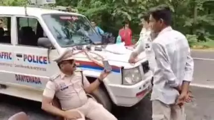 दंतेवाड़ा: यातायात पुलिस ने जिले में मोटर व्हीकल एक्ट के तहत की चालानी कार्रवाई