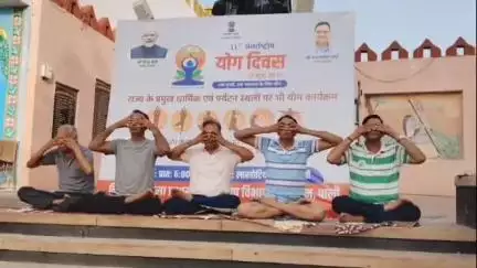 पाली: शहर के धान मंडी महाराणा प्रताप सर्कल पर योग दिवस की तैयारी शुरू, 21 जून को लखोटिया उद्यान में होगा जिला स्तरीय आयोजन