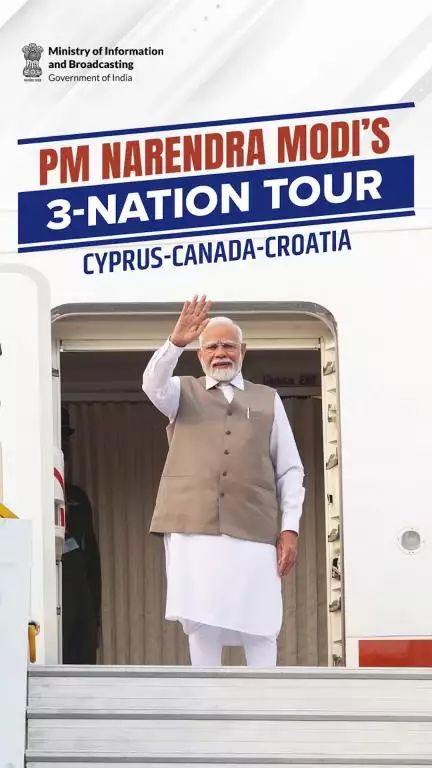 PM Narendra Modi's 3-nation tour to the Republic of Cyprus, Canada & Croatia