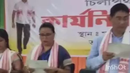 ধেমাজি: চিলাপথাৰত বিজেপি চিলাপথাৰ মণ্ডল সমিতিৰ কাৰ্যনিৰ্বাহক সভা অনুষ্ঠিত, উপস্থিত সাংসদ প্ৰদান বৰুৱা