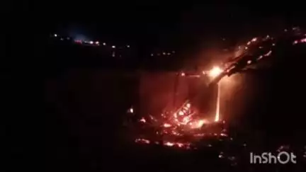 मरवाही: घघरा में किसान के घर में लगी आग, सारा सामान जलकर हुआ खाक