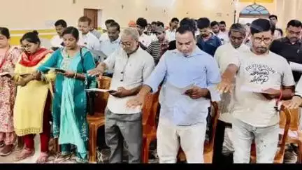 बिहार: बिहार शरीफ: कुशवाहा धर्मशाला में भाजपा द्वारा संकल्प सभा का आयोजन