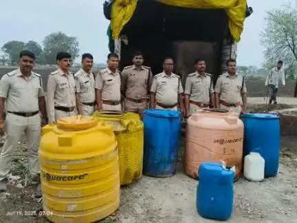 गुना नगर: पुलिस और आबकारी विभाग की संयुक्त बड़ी कार्रवाई