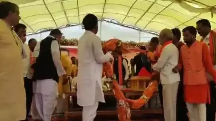 साजा: उप मुख्यमंत्री विजय शर्मा ने साजा थान खम्हरिया में 7 करोड़ के विकास कार्यों का किया शिलान्यास