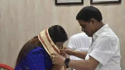 হাইলাকান্দি: অসম প্রদেশBJP-র উপ সভানেত্রী মুন স্বর্ণকার সংবর্ধিত হলেন হাইলাকান্দিতে