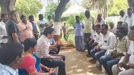 గంగాధర నెల్లూరు: జీడీ నెల్లూరు జైన్ ఫ్యాక్టరీలో చిత్తూరు కలెక్టర్ సుమిత్ కుమార్ సమావేశం