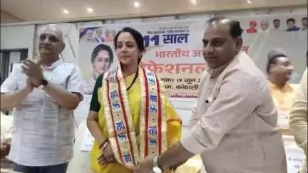 मथुरा: विकसित भारत के अमृत काल में मथुरा से उठी नई ऊर्जा, भाजपा सांसद हेमा मालिनी का आत्मविश्वास उमड़ा