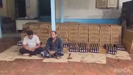 સોનગઢ: નિઝર પોલીસ સ્ટેશન વિસ્તારમાં સ્ટેટ મોનીટરીંગ સેલની રેડ, વિદેશી દારૂ સાથે 2 આરોપીની ધરપકડ