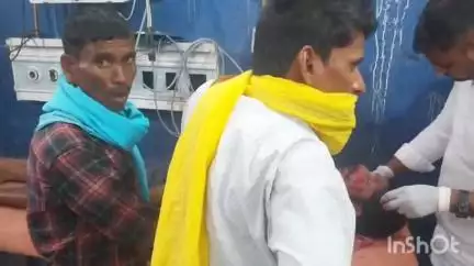 कौआकोल: पाली गांव के पास तेज रफ्तार गाड़ी की चपेट में आने से एक युवक घायल