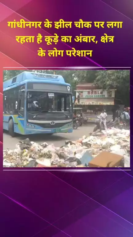 शाहदरा: गांधीनगर के झील चौक पर लगा
 रहता है कूड़े का अंबार, क्षेत्र 
के लोग परेशान #jansamasya