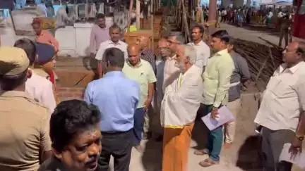 திருச்செந்தூர்: அருள்மிகு சுப்பிரமணிய சுவாமி திருக்கோயில் குடமுழுக்கு முன்னேற்பாடு பணிகள் அமைச்சர் சேகர்பாபு ஆய்வு