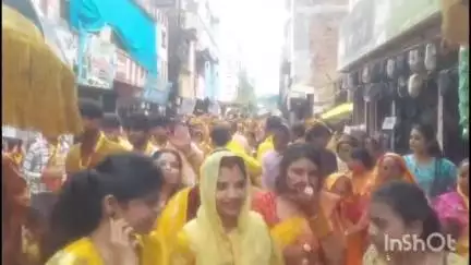 गुना: प्राचीन हनुमंता धाम मंदिर में भगवान राधा कृष्ण की प्राण प्रतिष्ठा, कलश यात्रा से चार दिवसीय आयोजन शुरू