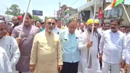 छिंदवाड़ा नगर: छिंदवाड़ा सांसद द्वारा विकसित भारत संकल्प पद यात्रा का आयोजन किया गया