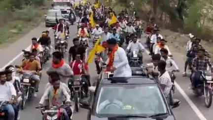लहार: लहार में देवी अहिल्या बाई होल्कर की 300वीं जयंती पर दबोह से लहार तक रैली निकाली गई