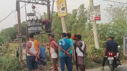 आंदर: जयजोर गांव में बिजली विभाग ने लगाया नया ट्रांसफार्मर, लोगों को गर्मी से मिली राहत