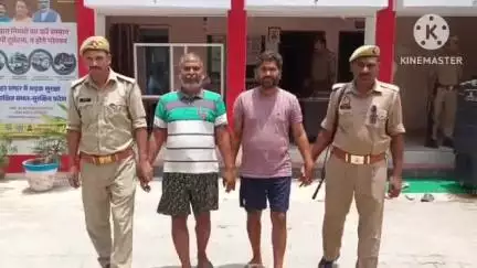 निज़ामाबाद: शेरपुर तिराहा से प्रधान को गोली मारने वाले दो अभियुक्तों को निजामाबाद थाना की पुलिस ने किया गिरफ्तार