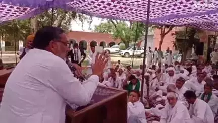 जींद: भारतीय किसान यूनियन ने सरकार से आंधी-तूफान में गिरे बिजली के खंभों को तुरंत ठीक करने की मांग की, आंदोलन की चेतावनी