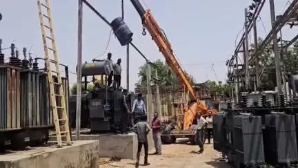 सोजत: सोजत रोड में अब नहीं होगी विद्युत कटौती जोधपुर डिस्कॉम सोजत रोड ने बड़े पावर का लगाया ट्रांसफार्मर #jansamsya