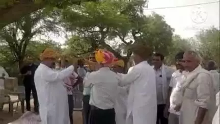 कुचामन सिटी: राज्यमंत्री विजय सिंह चौधरी रहे कुचामन ग्रामीण के दौरे पर,कांग्रेस पर किया बड़ा हमला, कहा- कांग्रेस में हुआ पेपर लीक