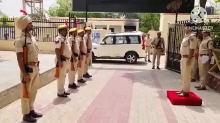 संगरिया: संगरिया पुलिस थाना का निरीक्षण जिला पुलिस अधीक्षक ने किया