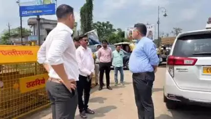 दंतेवाड़ा: दन्तेवाड़ा में शहीद महेंद्र कर्मा चौक पर बन रही चौपाटी का कलेक्टर ने किया निरीक्षण