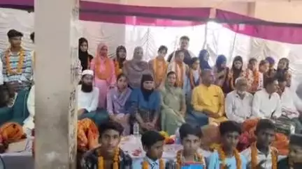 हिण्डौन: अलीजा पब्लिक स्कूल में 10वीं बोर्ड परीक्षा में 80% से अधिक अंक लाने वाले विद्यार्थियों का विधायक अनीता जाटव ने सम्मान किया