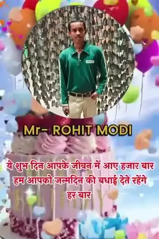 रोहित मोदी को जन्मदिन पर हार्दिक बधाई