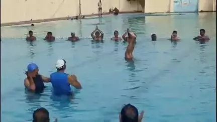धुळे: "धुळे क्रीडा संकुलातील जलतरण तलावात जलयोग शिबिरास उत्स्फूर्त प्रतिसाद"