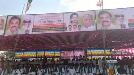 கிருஷ்ணகிரி: பேருந்து நிலையம் அருகே மா விவசாயிகளுக்கு ஆதரவாக கே.பி.முனுசாமி தலைமையில் அதிமுகவினர் உண்ணாவிரதம்