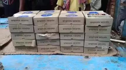 খণ্ডঘোষ: মুখ্যমন্ত্রী মমতা বন্দ্যোপাধ্যায়ের নির্দেশ মতো  খণ্ডঘোষ ব্লকে শুরু হল জগন্নাথ দেবের প্রসাদ বিতরণ
