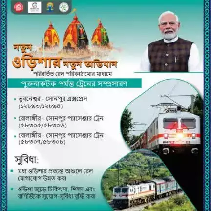 নতুন ওড়িশার নতুন অভিযান
পরিবর্তিত রেল পরিকাঠামোর মাধ্যমে
#RailInfra4Odisha