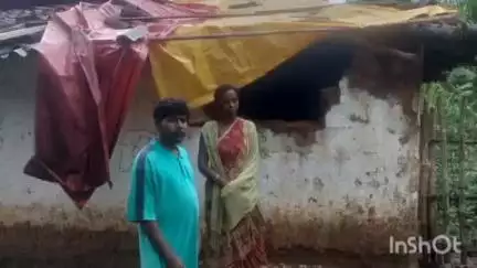 कामडारा: कारीचुंवा गांव में जंगली हाथी ने एक व्यक्ति का मकान तोड़ा, पीड़ित ने वन विभाग से मुआवजे की मांग की
