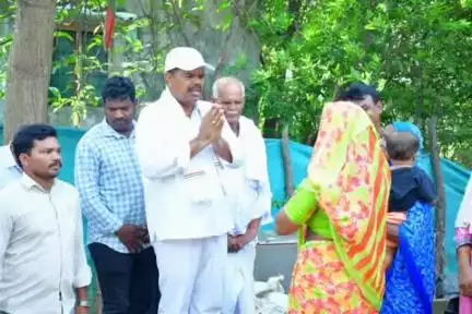 పినపాక: ఇందిరమ్మ ఇళ్ల భూమి పూజ కార్యక్రమంలో పాల్గొన్న పినపాక శాసనసభ్యులు పాయం  వెంకటేశ్వర్లు