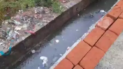 झांसी: नंदनपुर की गली नंबर 1के कुमरिहाना मोहल्ले में नाले पर हुए अतिक्रमण के चलते बारिश में होता है जल भराव  #jansamasya