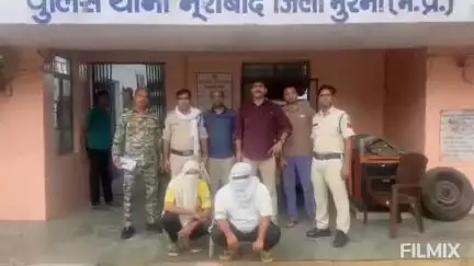 मुरैना: नूराबाद पुलिस ने टेकरी के पास से कार जब्त कर अवैध गांजे के साथ दो आरोपियों को किया गिरफ्तार