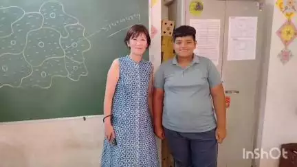 ભાણવડ: ભાણવડના મોટા કાલાવડ વાડી શાળા 1 ખાતે જાપાની મહેમાને મુલાકાતે
