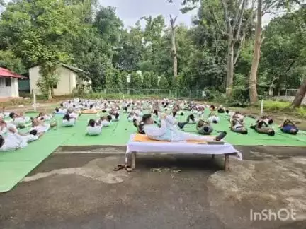जगदलपुर: जगदलपुर में वन एवं जलवायु परिवर्तन विभाग ने मनाया अंतर्राष्ट्रीय योग दिवस