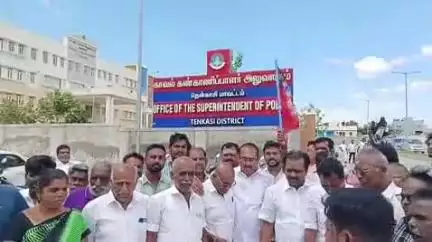 சங்கரன்கோயில்: அமைச்சர் டி ஆர் பி ராஜா மீது தென்காசி எஸ் பி அலுவலகத்தில் புகார்