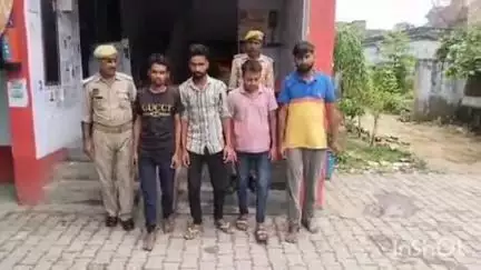 फिरोज़ाबाद: थाना दक्षिण पुलिस ने शांति भंग करने वाले चार युवकों को किया गिरफ्तार