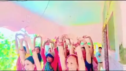 हैदरगढ़: देवीपुर में एक पृथ्वी, एक स्वास्थ्य के लिए योग थीम पर आधारित योग दिवस के उपलक्ष में चलाया गया योग जागरूकता अभियान