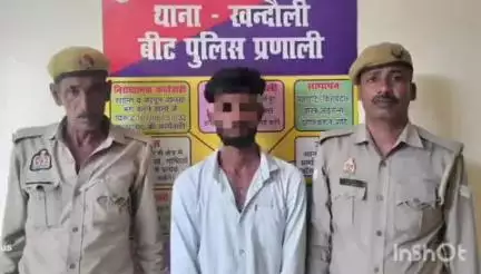 एत्मादपुर: खंदौली से बिजली चोरी व अन्य मामलों के आरोपी अभियुक्त को किया गिरफ्तार