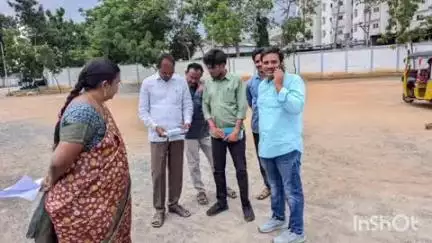 కొత్తగూడెం: ప్రగతి మైదానంలో ఆదివారం జరిగే సండే బ్రిక్స్ ఛాలెంజ్ ఏర్పాట్లను పరిశీలించిన డీఆర్డీఓ విద్యాచందన