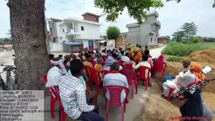 बैरिया: बथना में कृषि जन कल्याण चौपाल 2025 का आयोजन, किसानों को नई तकनीक से खेती करने की जानकारी दी गई