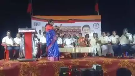 ஊத்தங்கரை: வீரியம்பட்டி கூட்ரோட்டில் திமுக  நான்காண்டு சாதனை விளக்க பொதுக்கூட்டம்