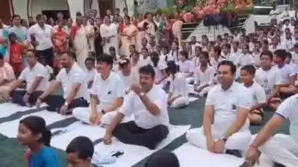 বিশালগড়: বিশালগড় ব্লকে আন্তর্জাতিক যোগা দিবস পালন
