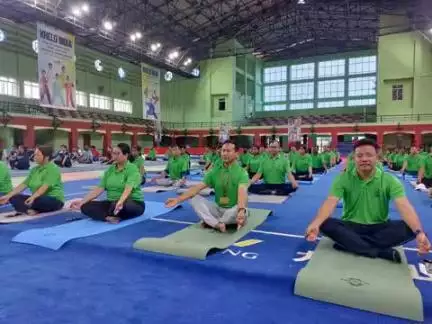 In celebration of #InternationalDayofYoga2025 , CBC Imphal and SAI-NERC, Takyel joined hands to host a vibrant Yoga Demonstration Programme at the SAI NERC campus.
