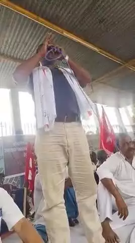 शेखपुरा सरकारी अस्पताल में व्याप्त भ्रष्टाचार और गुंडागर्दी के खिलाफ धरना।