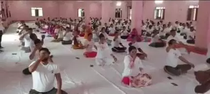 मसूदा: ग्राम पंचायत देवमाली में अंतरराष्ट्रीय योग दिवस का कार्यक्रम आयोजित किया गया