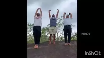 होशंगाबाद नगर: आदमगढ़ पहाड़ी की सबसे ऊंची चोटी पर योग दिवस पर भाजपा कार्यकर्ताओं ने किया योग